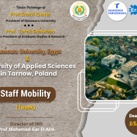 منحة خاصة بجامعة المنصورة لسفر السادة أعضاء هيئة التدريس بالجامعة لقضاء أسبوع بجامعة  University of Applied Sciences in Tarnow,Poland